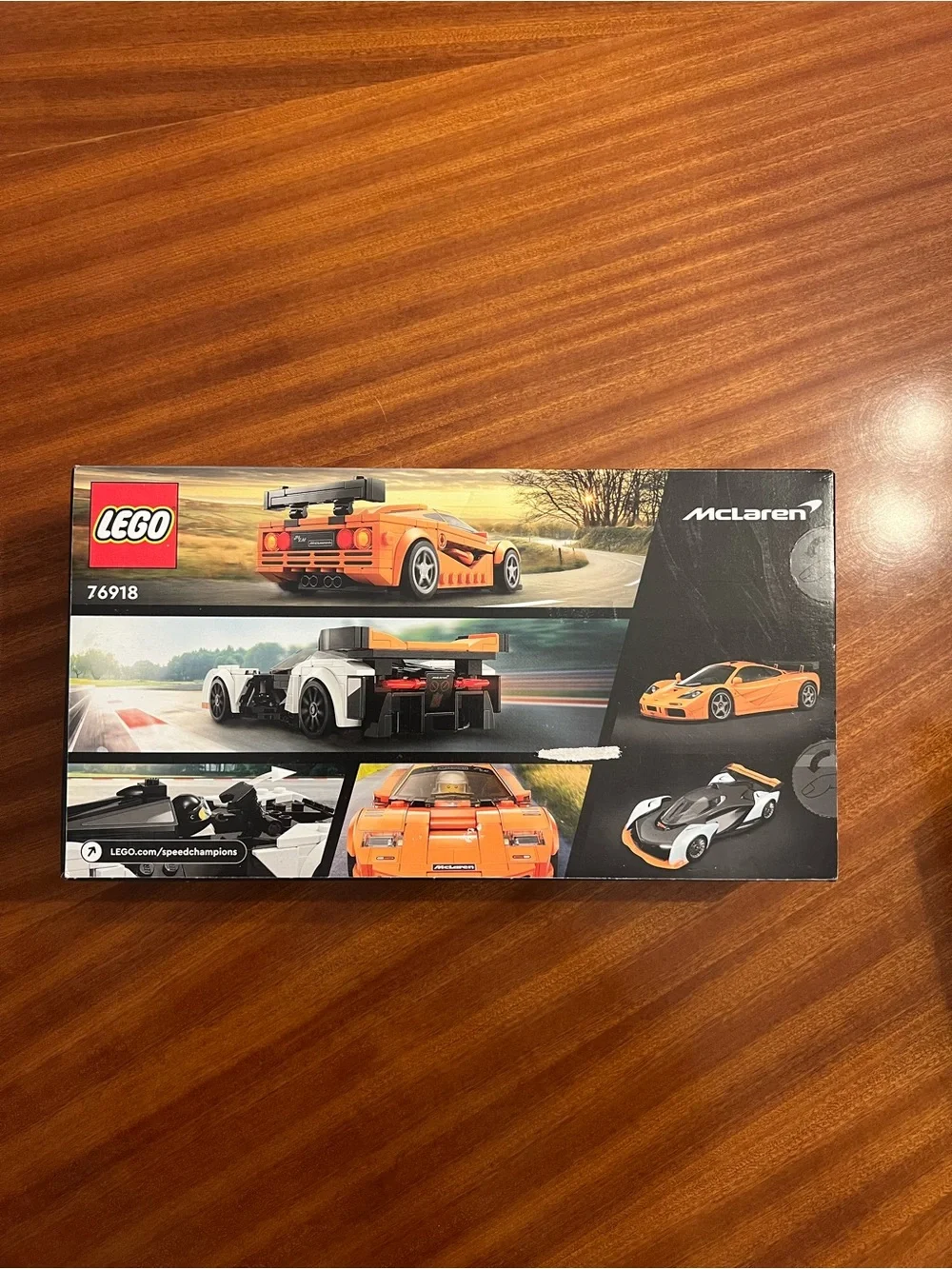 LEGO McLaren Twin Supercars in Orange, White, Black